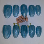 Shiny blue