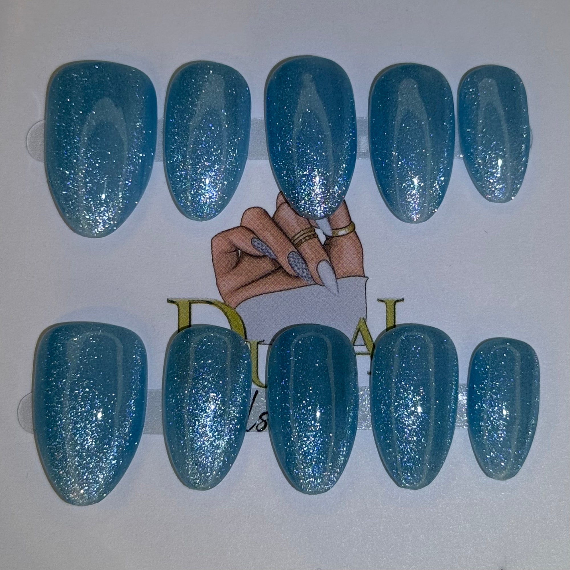 Shiny blue