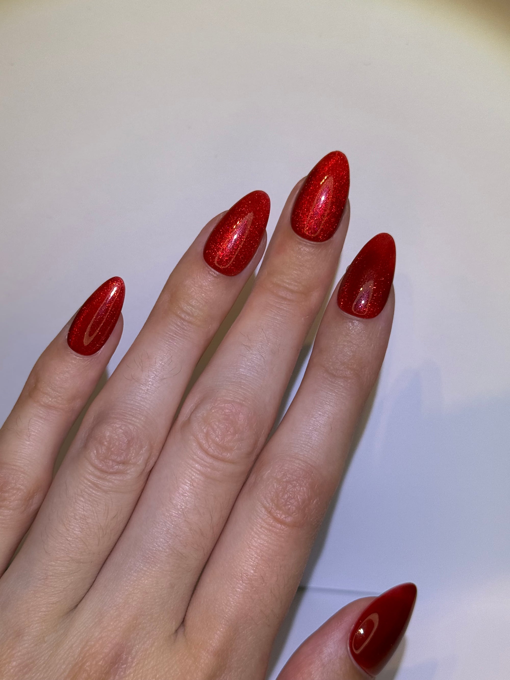 Shiny red
